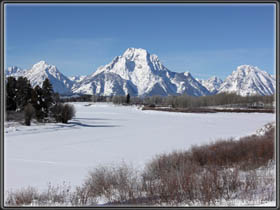 Oxbow Bend in Weiß